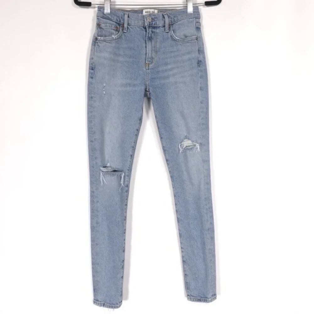 AGOLDE Women's Jeans SOPHIE‎ Size 25 ORGANIC COTTON Distressed Skinny A123-3002
